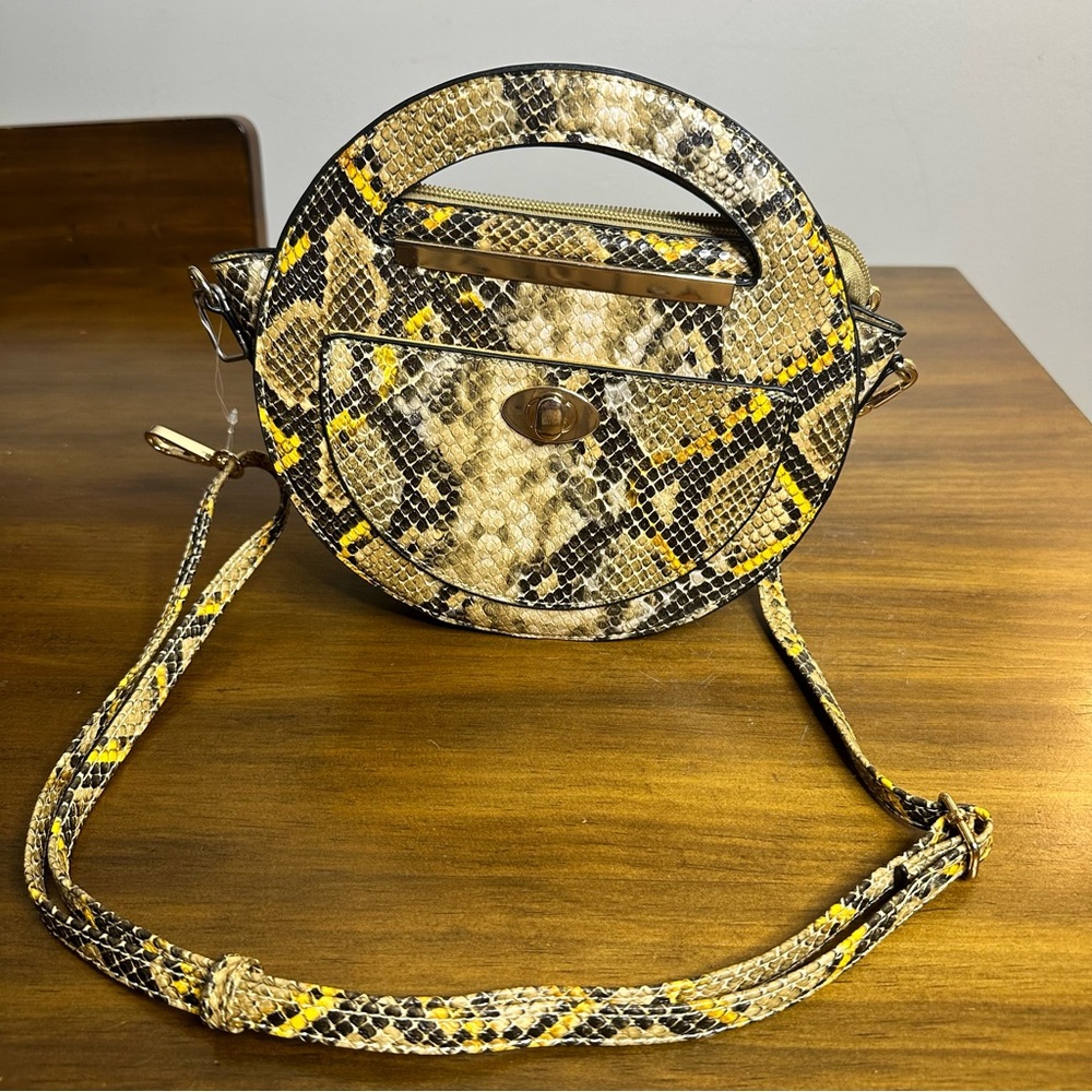 Handbag Republic Faux Snake Skin Crossbody Bag